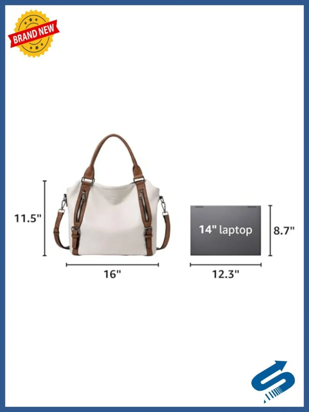 Large Hobo Bag Vegan Leather Water Repellent Shoulder Bag with Adjustable Strap